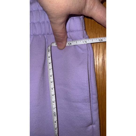 Bad Birdie Sweatpants Womens Small Purple Joggers Lavender Mint Drawcord - Picture 10 of 14